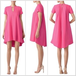 Trina Turk Floramaria Pink Crepe Dress Size 2. Like New.